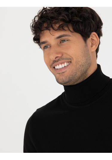 Pierre Cardin Erkek Siyah Triko Kazak 50276162-vr046 Siyah