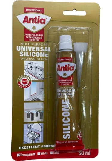 Antia Üniversal Silikon Tüp 50 Gr. Şeffaf Şeffaf