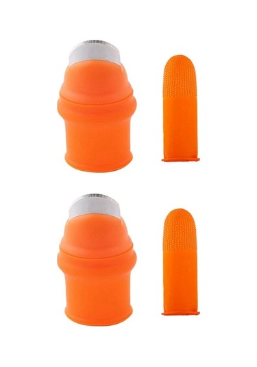 Ulzyvf Lebihmurah 5134 Bahçecilik Meyveler İçin Parmaklı Silikon Başparmak Bıçağı Vege-s, Silikonlu Tasarım