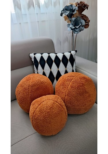 Oneplise 3'lü Top Kırlent 2 Büyük Kiremit 1 Küçük Kiremit(42/25 CM)