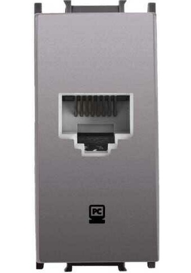 Viko Panasonic Thea Modüler Antrasit Data İnternet Prizi Cat-6 E Alt+kapak 1m - Wvtt14054an-tr