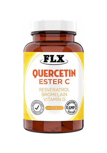 Flx Kuersetin Ester C Resveratrol ve Bromelain 120 Tablet