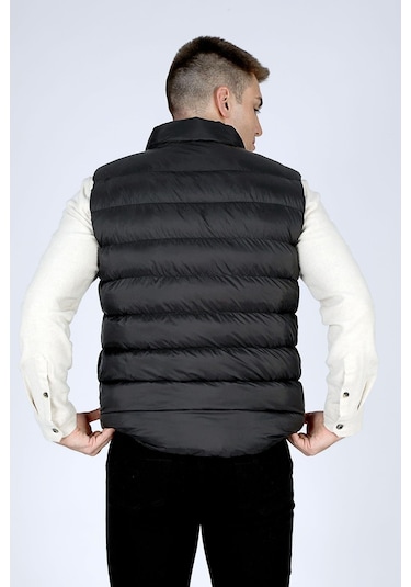 Lee Cooper Bristol Erkek Dik Yaka Yelek Siyah-20023 Siyah