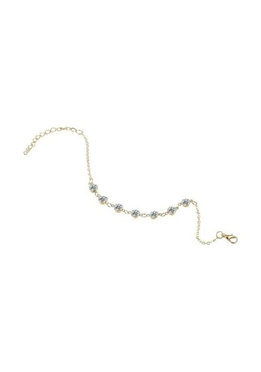 Altın Kadın Rhinestone Takılar Halhal Ayak Zinciri Bilezik Plaj Takı Hediye Altın