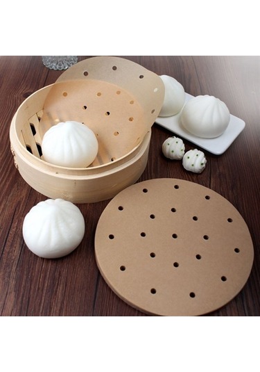 50 Adet Air Fryer Pişirme Kağıdı Tek Kullanımlık Hava Fritöz Yapı