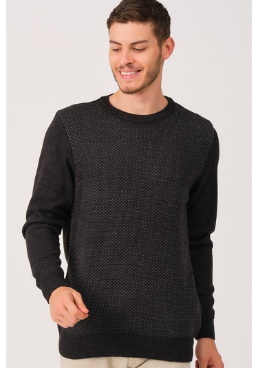 Dewberry V0213 Erkek Kazak Antrasit