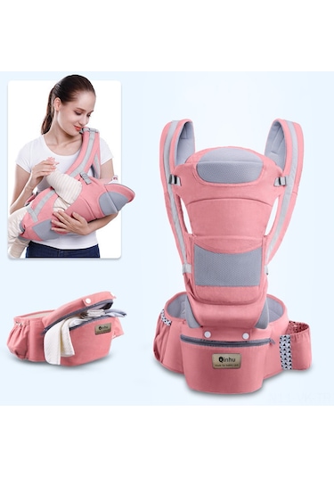 Vkemall Dokuma Kumaş Mavi Bebek Taşıma Bel Sandalyesi - Dört Mevsim Kullanıma Uygun, Güvenli Ve Fonksiyonel Anne-bebek Aletleri
