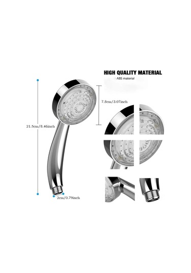 Geekyou Banyo Duşu, Led Otomatik Renk Değiştirme, Su Akışı İle Çalışan, Yüksek Basınçlı, Su Tasarruflu, Negatif İyon Korumalı Duş Başlığı Diğer