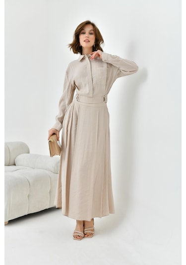 Ftz Women Kadın Modal Etekli Takım Taş 30714-taş Taş