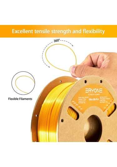 Techbloom Eryone 200g Pla Ultra 3d Yazıcı Filamenti Yüksek Kalite Altın Renk 1 75mm 200g
