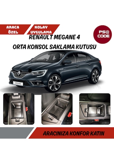 Renault Megane 4 Orta Konsol Saklama Kutusu