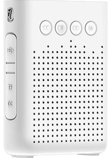 Xindoker Aigo Sp-1 Mini Taşınabilir Hoparlör: Bluetooth 5.0, Uzun Pil Ömrü, Type-c Şarj, Beyaz Renk