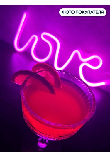 Riota Neon Love Yazı Lambası, Pembe Işık 175487402 Pembe