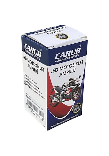 12v H4 Led Ampul 43t Hs1 Mercekli Beyaz-sarı Motosiklet