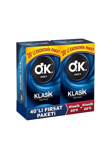 Okey Klasik Prezervatif 40'lı