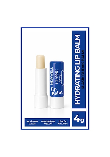 Classic Hydrating Lip Balm Klasik Nemlendirici Dudak Bakım Kremi 4 Gr