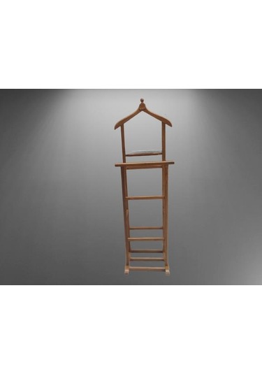 Dilsiz Uşak 2 Li 90534 Havluluklu Model Parlak Ceviz Boyalı El Yapımı Ceviz