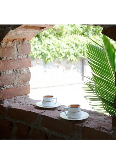 Koleksiyon Alala Türk Kahve Fincanı 6 Lı Set Altın