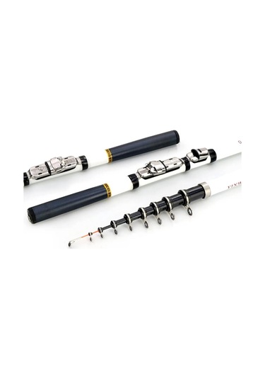 Valkyrie Kazıklı 3 Metre Karbon Fiber Balık Olta Kamış - 9 Boğum 9 Halka Teleskopik -