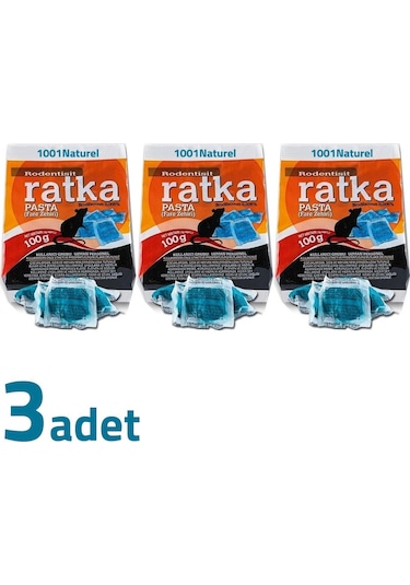 Ratka Pasta Fare Sıçan Zehiri 100 Gr X 3 Adet