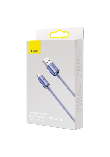 Baseus Crystal 2.4a Usb-a To Lightning 1.2m Kablo-mor