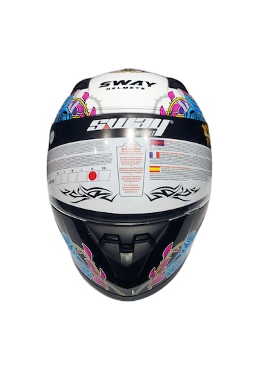 Sway 815K Gloss Girl Full Face Çocuk Kaskı