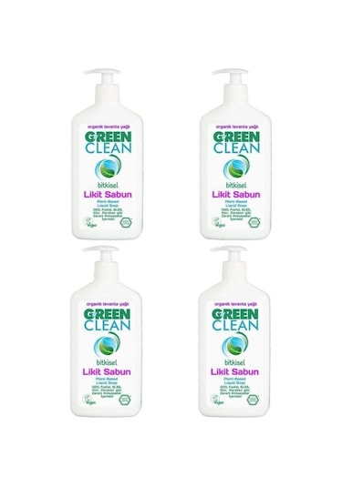Green Clean Organik Portakal Yağlı Likit Sabun 500 Ml 4'lü Set