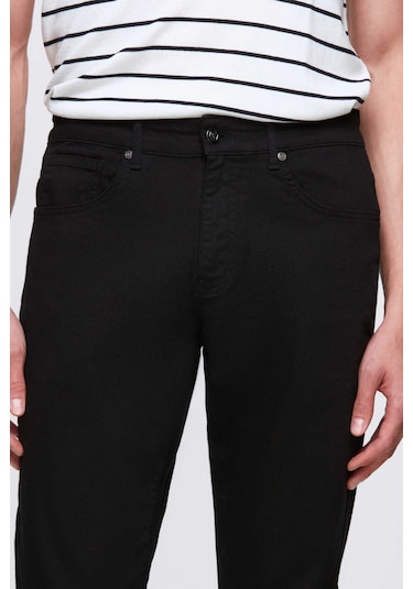 Ds Damat Slim Fit Siyah Gabardin Denim Pantolon 4hcc3t404003m Siyah