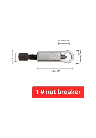 Geeksen Ev Kullanıma Uygun 4'lü Cr-v Çelik Paslı Vida Somun Açıcı, Somun Ayırıcı Ve Kırıcı Araç Seti Somun Ayırıcı 1 Numara