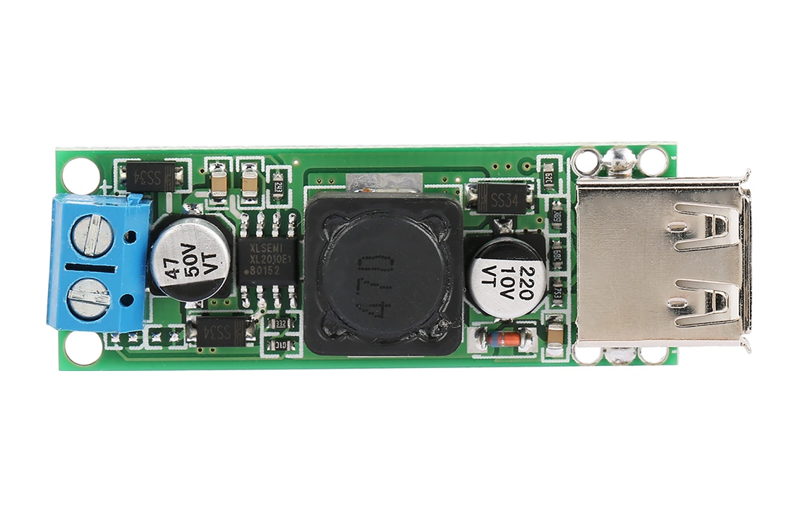 Tenfowee Qc3.0 Hızlı Şarj Usb Modülü, 6-32vdc Girişli, 5vdc Çıkışlı, 24w Maksimum Güç, 97% Dönüşüm Verimliliği, Tek Usb Portlu