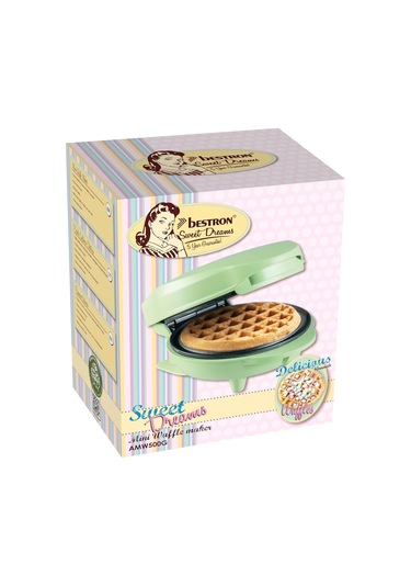 Bestron Mini Retro Stil 550 W Waffle Makinesi