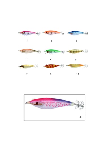 Captain 3010 Kalamar Zokası 7cm Flash Filinta Squid