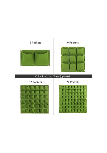 Ulzyvf Duvara Monte Bitki Yetiştirme Torbası - Reedark Pratik Ev Bahçe Dekorasyonu Çantası