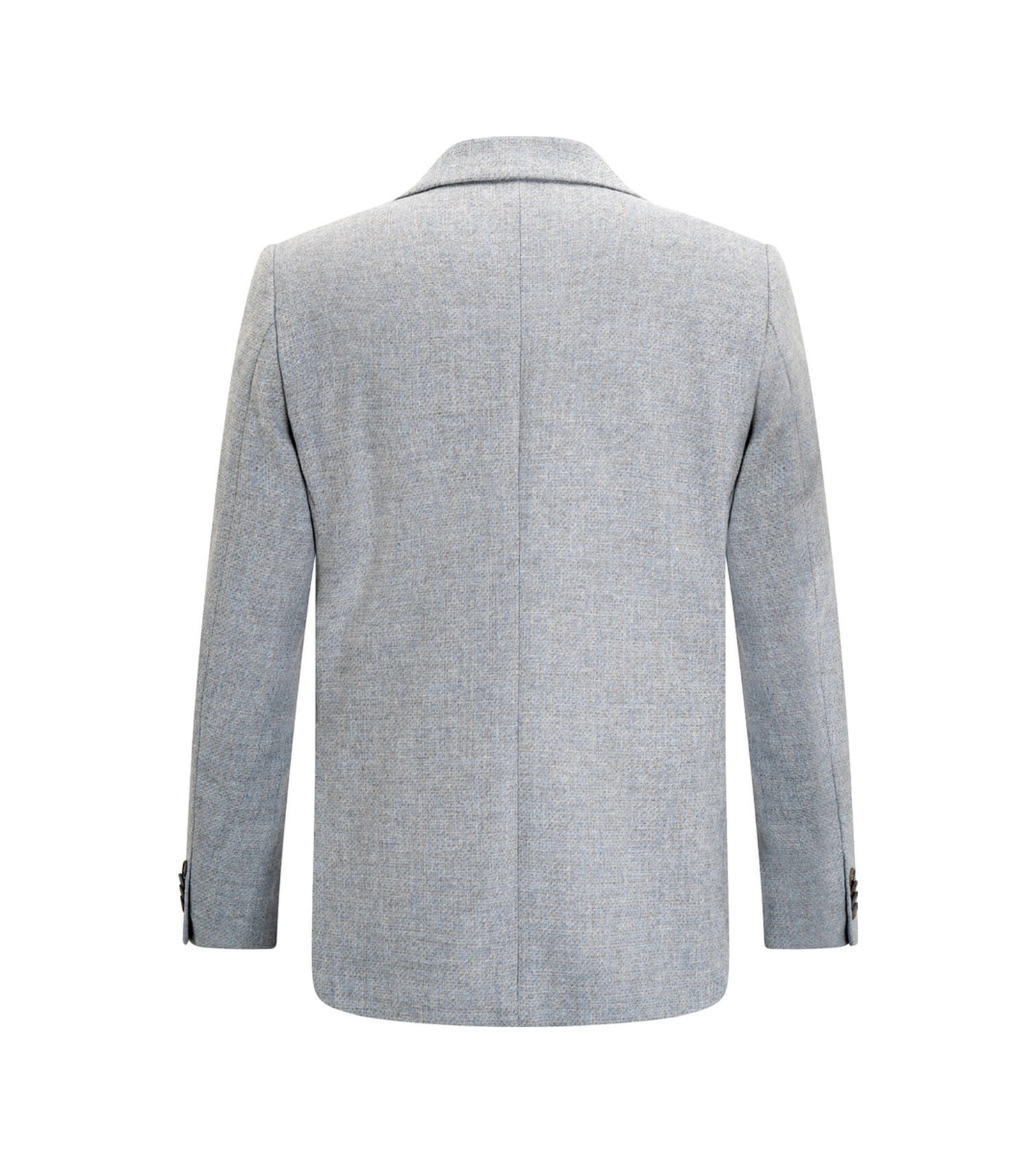 Hatemoğlu Gri Slim Fit Mono Yaka Yünlü Ceket Gri-05