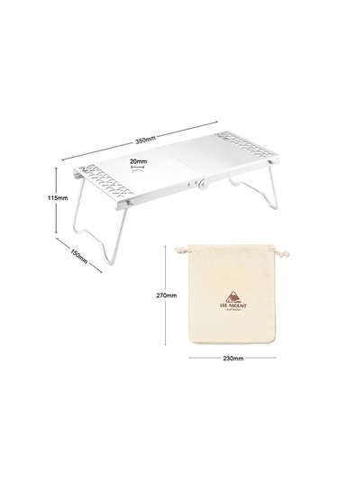 Samdoo Stainless Steel Çadır Masası - Fırın Uyumlu, Isı Yalıtımı, Kolay Kurulum, Çekmeceli Saklama Çantası İle Taşınabilir Kamp Aksesuarı Çok Renkli