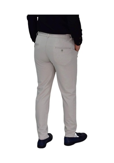 Erkek Beli Lastikli Jogger Pantolon Regular Fit Bgl-st04328 Taş
