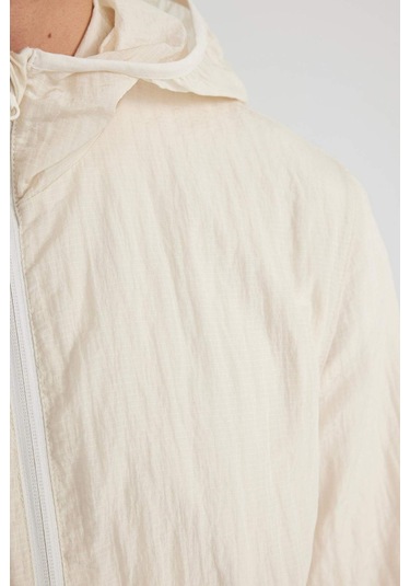 DeFacto Regular Fit Kapüşonlu Yağmurluk Fermuarlı Cepli - B5588AX24SPER42