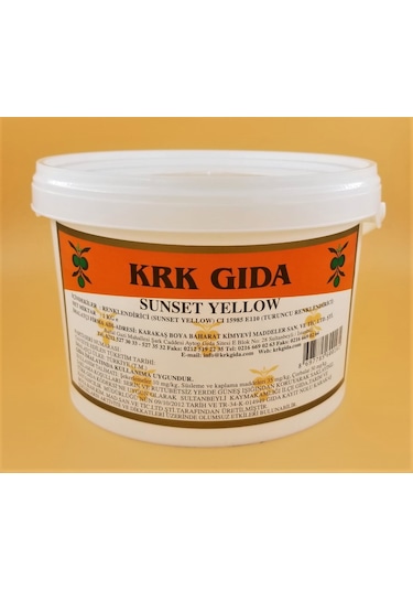 Krk Gıda Gıda Boyası Turuncu 1 KG
