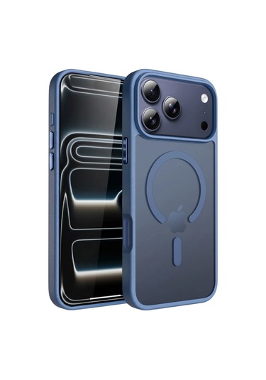 Ps iPhone Uyumlu 17 Pro Max Mist Serisi Magsafe Kılıf - Lacivert