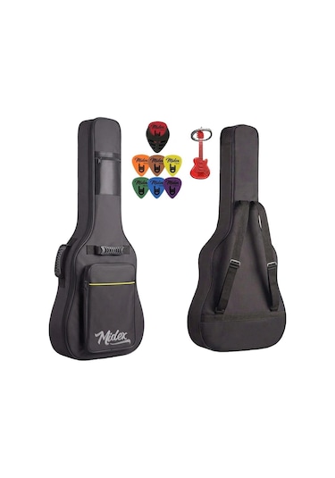 Midex Cs-109 Softcase Akustik Gitar Çantası Gigbag Kalın Siyah