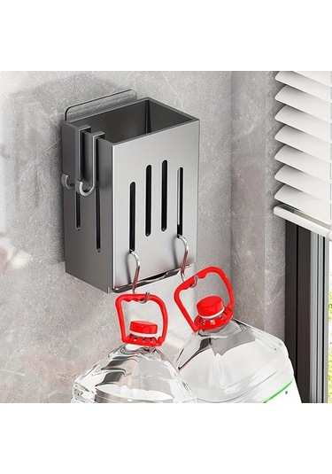 Lumaworld Beyaz Duvar Tipi Mutfak Organizatörü: Bıçak, Kaşık, Çatal, Sünger Ve Fırça Saklama Beyaz