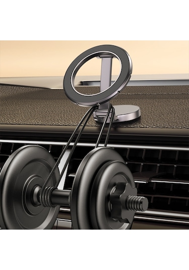 Dexmon Magsafe Katlanabilir Mıknatıslı Mini Araç İçi Telefon Tutucu