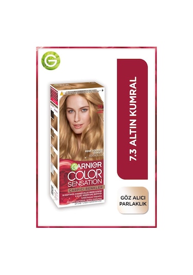 Garnier Çarpıcı Renkler 7.3 Altın Kumral Saç Boyası, Demikit 3600542630368-10621 7.3 Altın Kumral