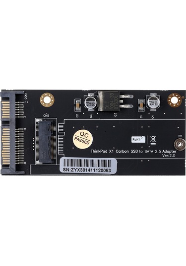 Youtek Lenovo Thinkpad X1 Carbon İçin Ssd'den Sata 2.5" Dönüştürücü Kart - 20+6 Pin Uyumlu