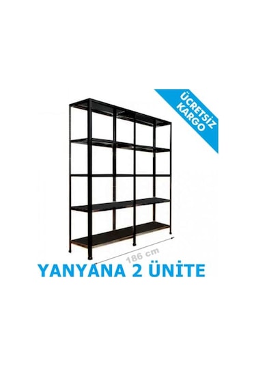 Mekoraf Mekoraf Mat Siyah 31X93Cm Ve 43X93Cm Tek Ve Çift Üniteler