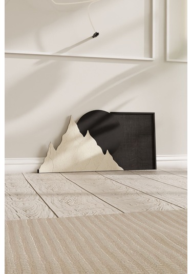 Dekoratif Minimal Manzara Tasarımlı Ahşap Tablo