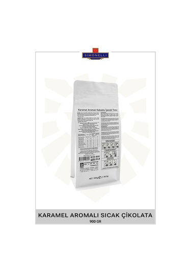 Simonelli Sıcak Çikolata Karamel Aromalı 900 G