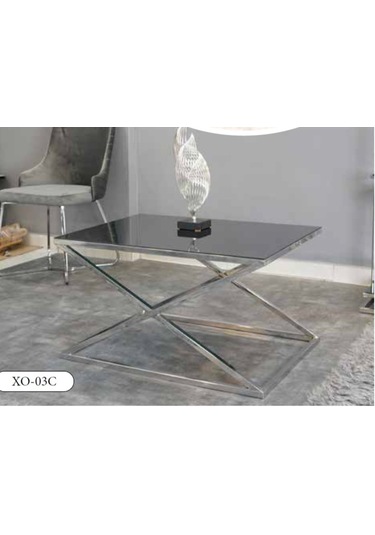 Mim Füme - Gümüş X Orta Sehpa Gümüş Füme