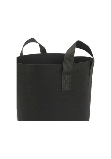Padalink Siyah Doku Bitki Yetiştirme Çantaları - Sebze Fidanı Bahçe Bitkileri İçin 5 Adet 25x25x30cm