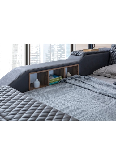 Eymense Escape Tv Modullü Akıllı Lüx Karyola Antrasit